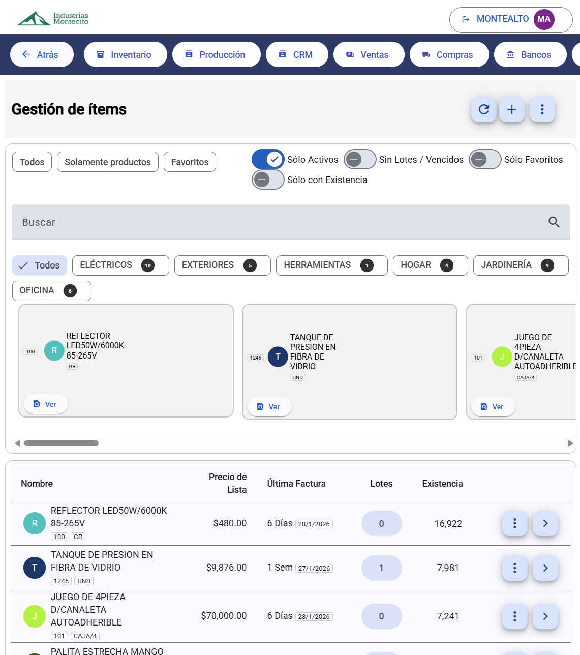 IMS Breve - Gestión de inventario en tiempo real